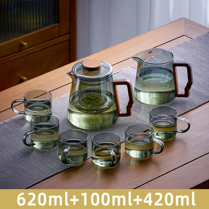 Стеклянный чайник с деревянной ручкой, китайская чайная церемония, чистый чай, кунг-фу, прозрачный чайный сервиз, термостойкий стеклянный чайник
Стеклянный чайник с деревянной ручкой, китайская чайная церемония, чистый чай, кунг-фу, прозрачный чайный сервиз, термостойкий стеклянный чайник