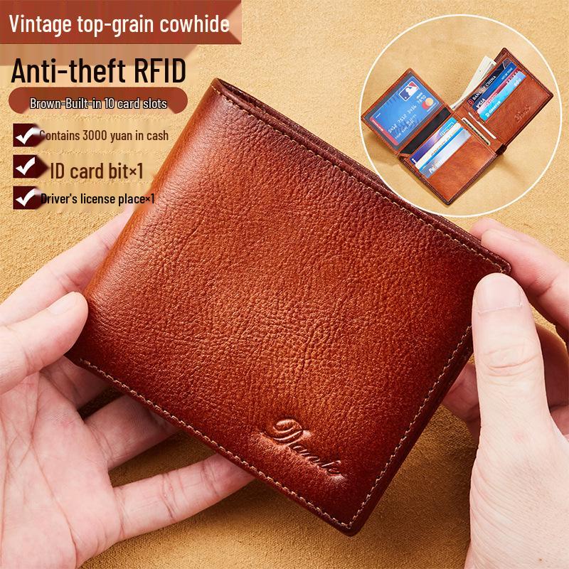 2025 Men s RFID Anti-Theft Genuine Leather Wallet
2025 Men s RFID Anti-Theft Genuine Leather Wallet