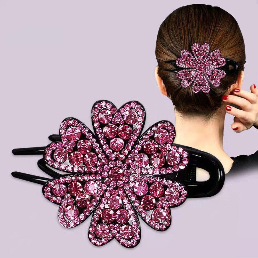 For Girls Zircon Flower Hair Clips Women Barrettes Crystal Hairpins Rhinestone Duckbill Clips синій
For Girls Zircon Flower Hair Clips Women Barrettes Crystal Hairpins Rhinestone Duckbill Clips синій