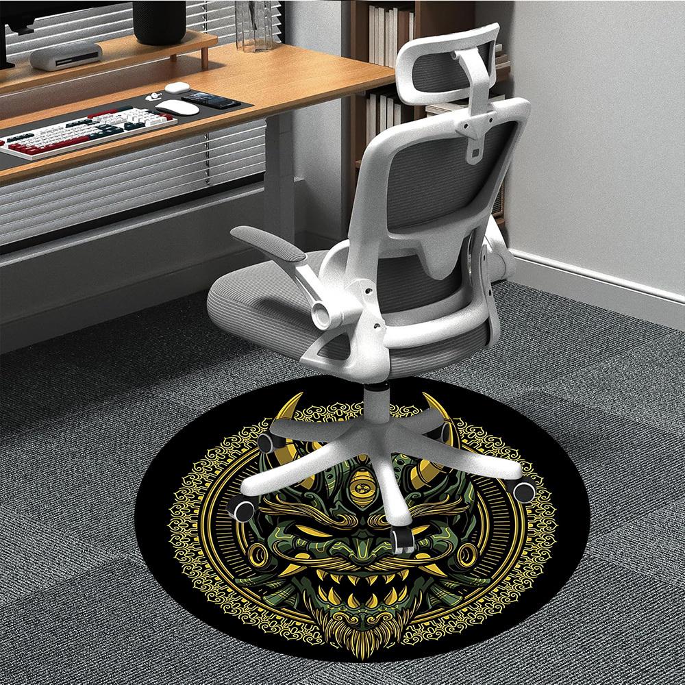 1pc Demon Mask Chair Carpet for Office, Round Non-Slip Durable Large Size Office Carpet, Suitable for Office, Beautiful Decoration 80cm
1pc Demon Mask Chair Carpet for Office, Round Non-Slip Durable Large Size Office Carpet, Suitable for Office, Beautiful Decoration 80cm