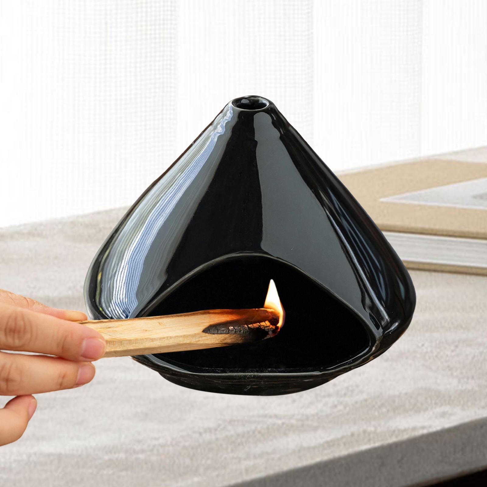 Ceramic Palo Santo Holder Incense Burner Ornament Accessories for Living Room Bedroom чорний
Ceramic Palo Santo Holder Incense Burner Ornament Accessories for Living Room Bedroom чорний