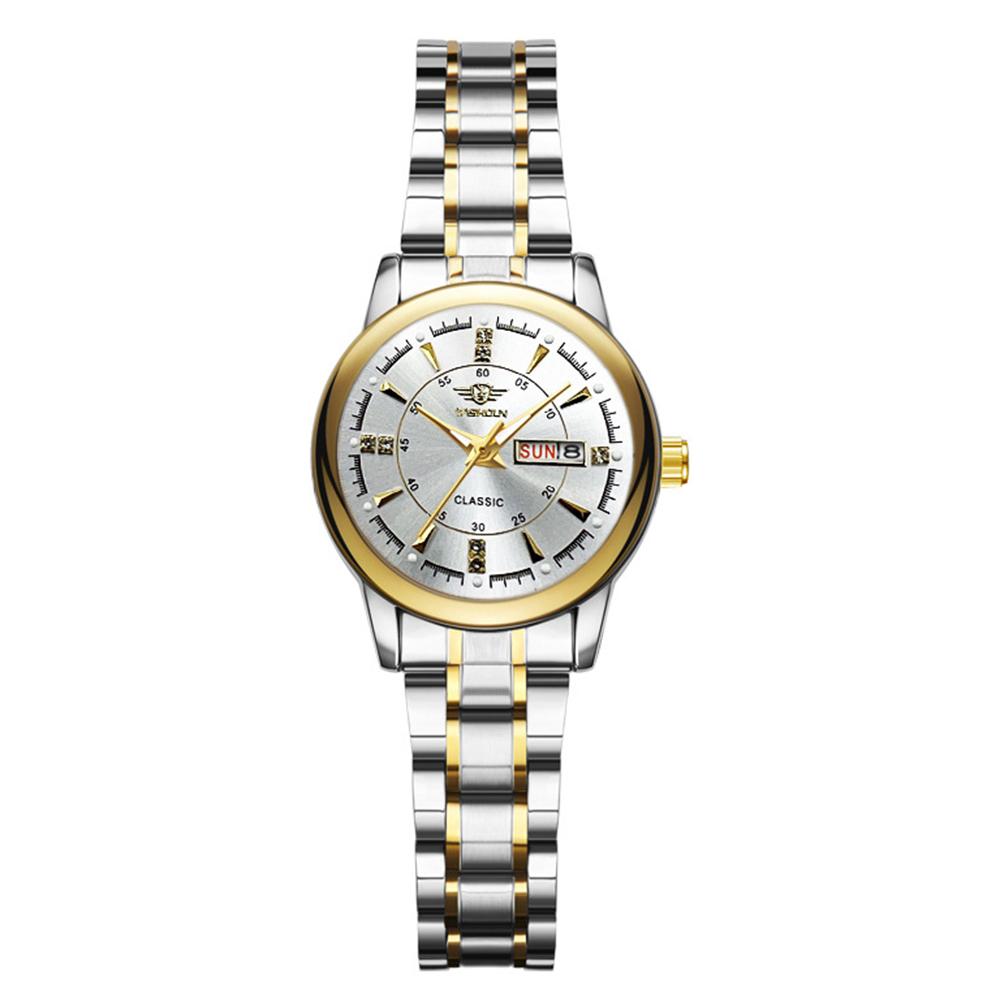 YASHIDUN 5063 Steel Strap Stylish Couple Quartz Watch Luminous Calendar Wrist Watch N
YASHIDUN 5063 Steel Strap Stylish Couple Quartz Watch Luminous Calendar Wrist Watch N