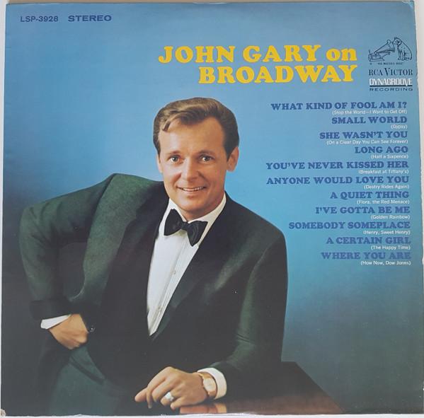 LP Record JOHN GARY - John Gary On Broadway LSP3928 RCA Victor 1968 US Soundtracks & Musicals Used
LP Record JOHN GARY - John Gary On Broadway LSP3928 RCA Victor 1968 US Soundtracks & Musicals Used