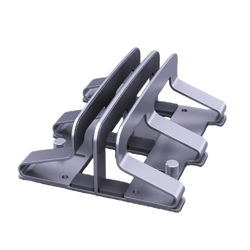 Double Slot Notebook Stand Sturdy Steel Desktop Stand With Soft Silicone Pad For Secure Storage Of Laptop And Tablet 1
Double Slot Notebook Stand Sturdy Steel Desktop Stand With Soft Silicone Pad For Secure Storage Of Laptop And Tablet 1