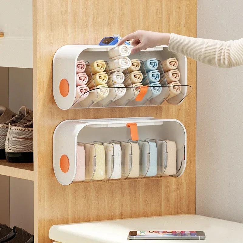 Wall Hanging Transparent Underwear Panties Storage Box Socks Storage Box Closet Organizer Bedroom Storage Organizer Seasoning 32.5cmx12.5cmx15.5cm білий
Wall Hanging Transparent Underwear Panties Storage Box Socks Storage Box Closet Organizer Bedroom Storage Organizer Seasoning 32.5cmx12.5cmx15.5cm білий