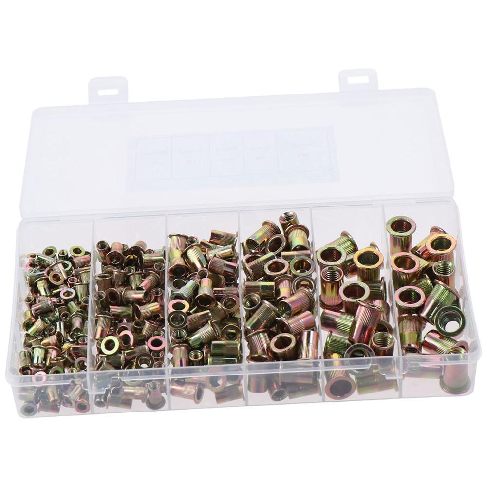 300Pcs M3 M4 M5 M6 M8 Flat Head Rivnuts Threaded Insert Nut Assortment Automotive
300Pcs M3 M4 M5 M6 M8 Flat Head Rivnuts Threaded Insert Nut Assortment Automotive