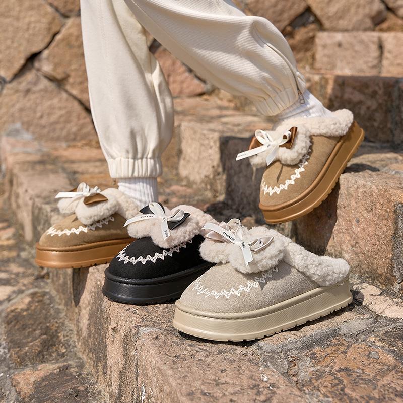 Embroidered lace cotton slippers autumn and winter new home bow lamb wool warm half-mop cotton slippers women s 40-41 (suitable for 39-40 feet)
Embroidered lace cotton slippers autumn and winter new home bow lamb wool warm half-mop cotton slippers women s 40-41 (suitable for 39-40 feet)