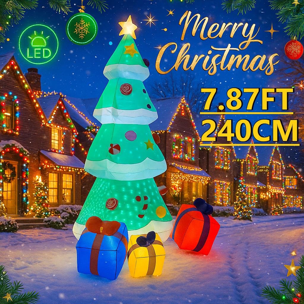 7.87ФТ Рождественские надувные игрушки Светодиодная подсветка Рождественская елка Подарочные коробки Принадлежности Домашний декор Украшение Праздничный подарок Рождественское украшение двора EU
7.87ФТ Рождественские надувные игрушки Светодиодная подсветка Рождественская елка Подарочные коробки Принадлежности Домашний декор Украшение Праздничный подарок Рождественское украшение двора EU