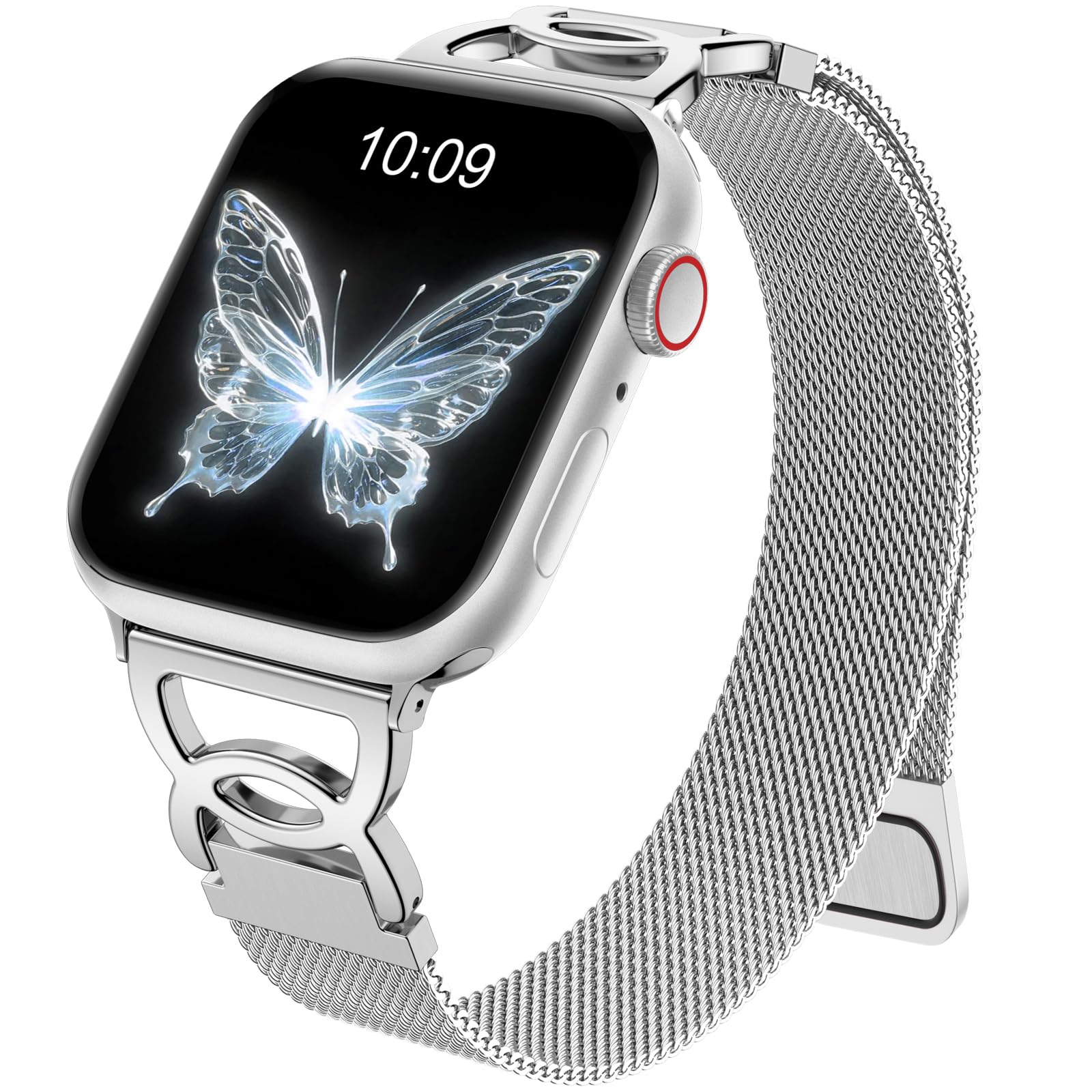 Watch Band For Apple Watch Series 10 Ultra 9 8 7 SE 6 5 4 3 2 1 46mm 49mm 45mm 44mm Magnetic Clasp Stainless Steel Strip Silver
Watch Band For Apple Watch Series 10 Ultra 9 8 7 SE 6 5 4 3 2 1 46mm 49mm 45mm 44mm Magnetic Clasp Stainless Steel Strip Silver