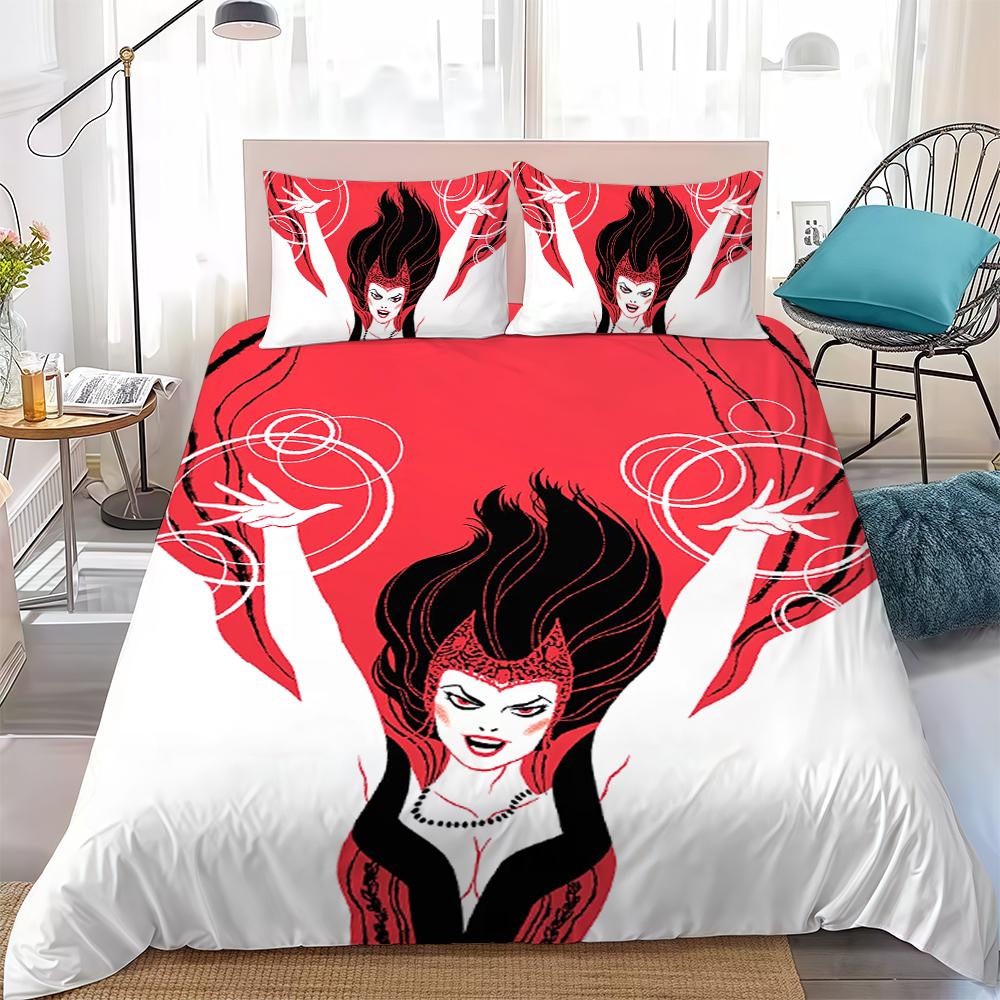S-Scarlet W-Witch Duvet Cover Set Home Style Bedding Soft Laundry Cotton Bed 3 Piece Set Student Dormitory Gift 135x200cm
S-Scarlet W-Witch Duvet Cover Set Home Style Bedding Soft Laundry Cotton Bed 3 Piece Set Student Dormitory Gift 135x200cm