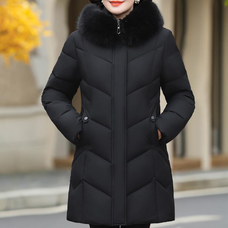 Плюс размер XL-6XL зимнее длинное пальто женская верхняя одежда с капюшоном элегантный искусственный меховой воротник свободная толстая теплая парка для женщин среднего возраста 2XL
Плюс размер XL-6XL зимнее длинное пальто женская верхняя одежда с капюшоном элегантный искусственный меховой воротник свободная толстая теплая парка для женщин среднего возраста 2XL