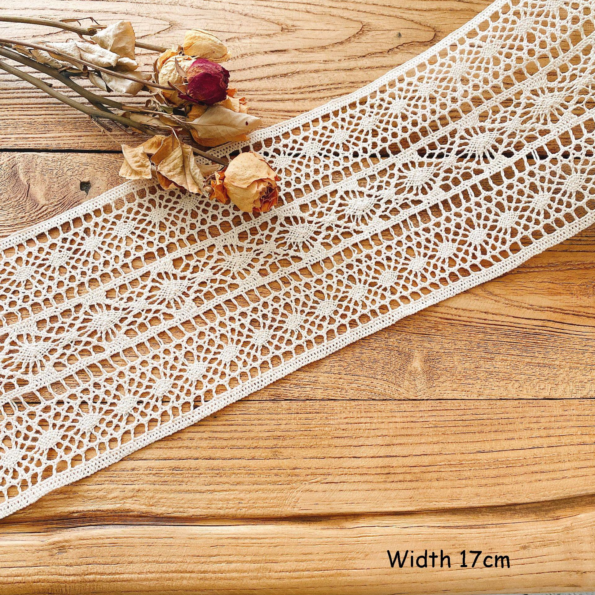 DIY Видовлена бавовняна нитка В’язання гачком Мереживна тканина для шиття одягу Для штор Мереживні столи Доріжки Аксесуари для одягу 13 см-17 см 5M
DIY Видовлена бавовняна нитка В’язання гачком Мереживна тканина для шиття одягу Для штор Мереживні столи Доріжки Аксесуари для одягу 13 см-17 см 5M