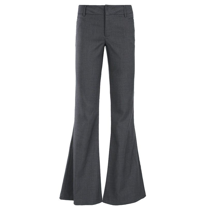 American Retro Simple Style Pleated Low-Waist Casual Pants for Women, Slim Fit, Fashionable, Versatile Woven Flared Hip-Hugging Long Pants Gray S
American Retro Simple Style Pleated Low-Waist Casual Pants for Women, Slim Fit, Fashionable, Versatile Woven Flared Hip-Hugging Long Pants Gray S