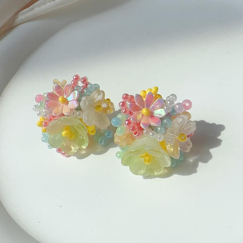 1 Pair Colorful Summer Sweet Simulated Beads Flowers Earrings Women Girls Fashion Ear Stud Jewelry Accessories Beach Jewelry Set різнокольоровий
1 Pair Colorful Summer Sweet Simulated Beads Flowers Earrings Women Girls Fashion Ear Stud Jewelry Accessories Beach Jewelry Set різнокольоровий