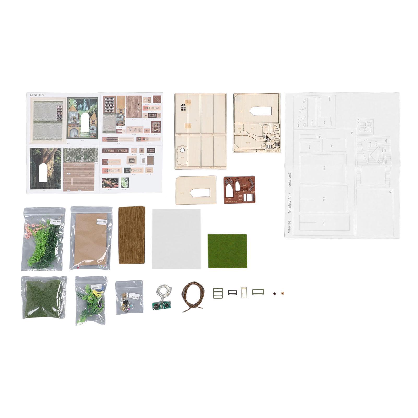 DIY House Kit with Light Strip Opened Closed Miniature Wooden House Assembly Kit Tabletop
DIY House Kit with Light Strip Opened Closed Miniature Wooden House Assembly Kit Tabletop