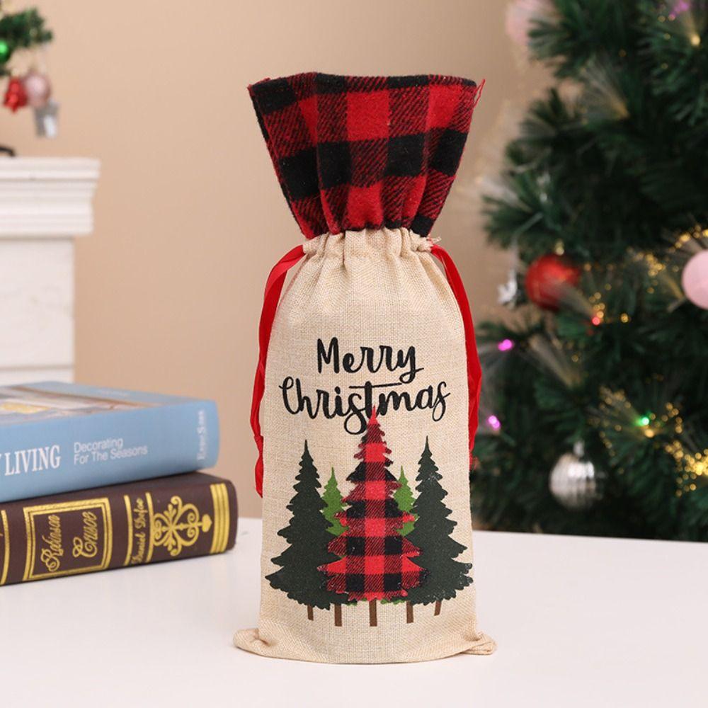 Drawstring Wine Bottle Set Flower Wine Bottle Bag Christmas Bottle Cover Home Xmas Decor Style 3
Drawstring Wine Bottle Set Flower Wine Bottle Bag Christmas Bottle Cover Home Xmas Decor Style 3