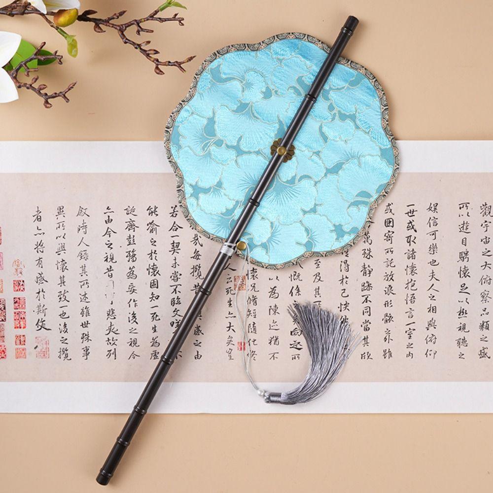 Rolled Round Fan Retro Decorative Craft Fan Hand Cranked Fan Female Costume Hanfu Cheongsam Style 2
Rolled Round Fan Retro Decorative Craft Fan Hand Cranked Fan Female Costume Hanfu Cheongsam Style 2