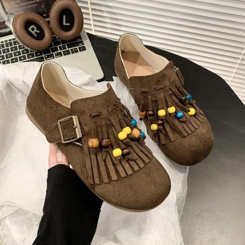Beaded tassel fashion women s autumn and winter flat-bottomed bag head casual shoes retro with skirt lazy shoes 40
Beaded tassel fashion women s autumn and winter flat-bottomed bag head casual shoes retro with skirt lazy shoes 40