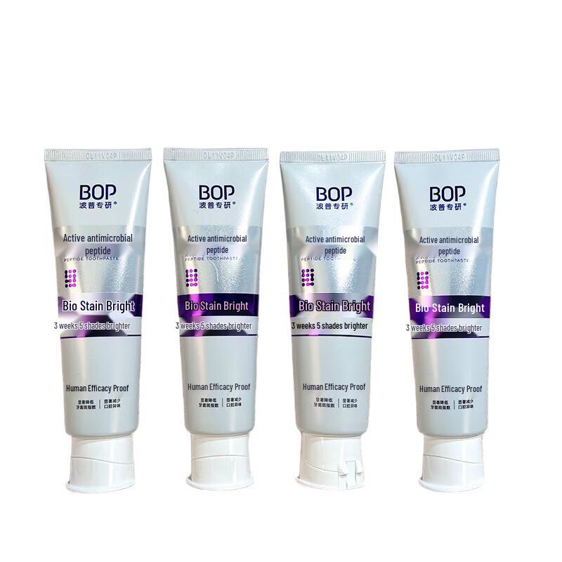 Bop Stain Dissolving Whitening Toothpaste (4 x 120g)
Bop Stain Dissolving Whitening Toothpaste (4 x 120g)