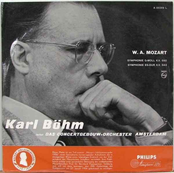 LP Record WOLFGANG AMADEUS MOZART - KARL BÖHM - Symphonie G-Moll K.V. 550 / Symphon A00319L Philips 1956 Germany Classical Used
LP Record WOLFGANG AMADEUS MOZART - KARL BÖHM - Symphonie G-Moll K.V. 550 / Symphon A00319L Philips 1956 Germany Classical Used