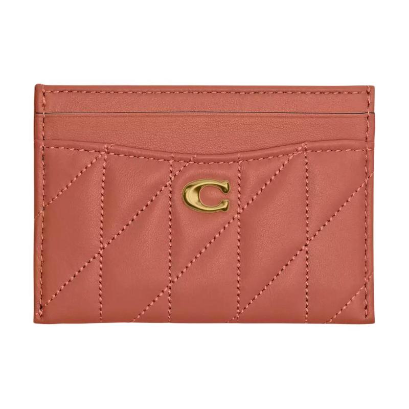COACH EssentialCard Case 10 Striped Quilted Gold Hardware Nappa Leather Card Holder Women s Dark Peach deep peach color золотий
COACH EssentialCard Case 10 Striped Quilted Gold Hardware Nappa Leather Card Holder Women s Dark Peach deep peach color золотий
