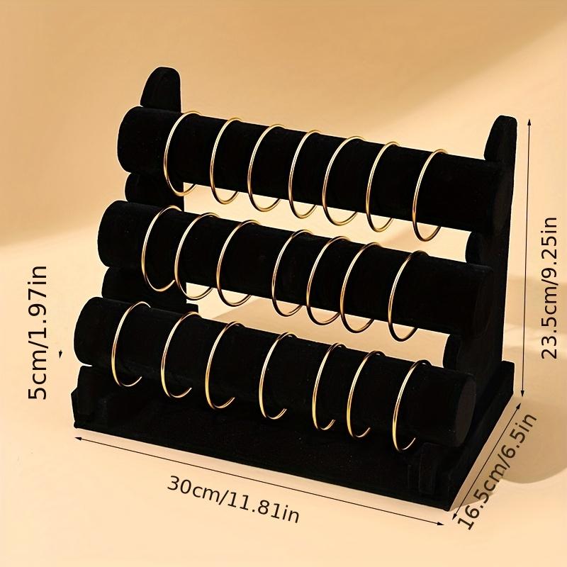 3 Tier Wood Jewelry Display Rack Tabletop Bracelet Bead Organizer Desktop Stand For Jewelry Stores Craft Fairs And Home Use чёрный
3 Tier Wood Jewelry Display Rack Tabletop Bracelet Bead Organizer Desktop Stand For Jewelry Stores Craft Fairs And Home Use чёрный