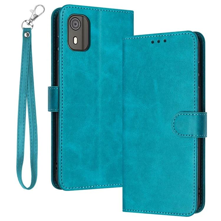 For Nokia C02 TA-1522 Cover PU Leather Flip Stand Wallet Smartphone Case with Strap - Green
For Nokia C02 TA-1522 Cover PU Leather Flip Stand Wallet Smartphone Case with Strap - Green