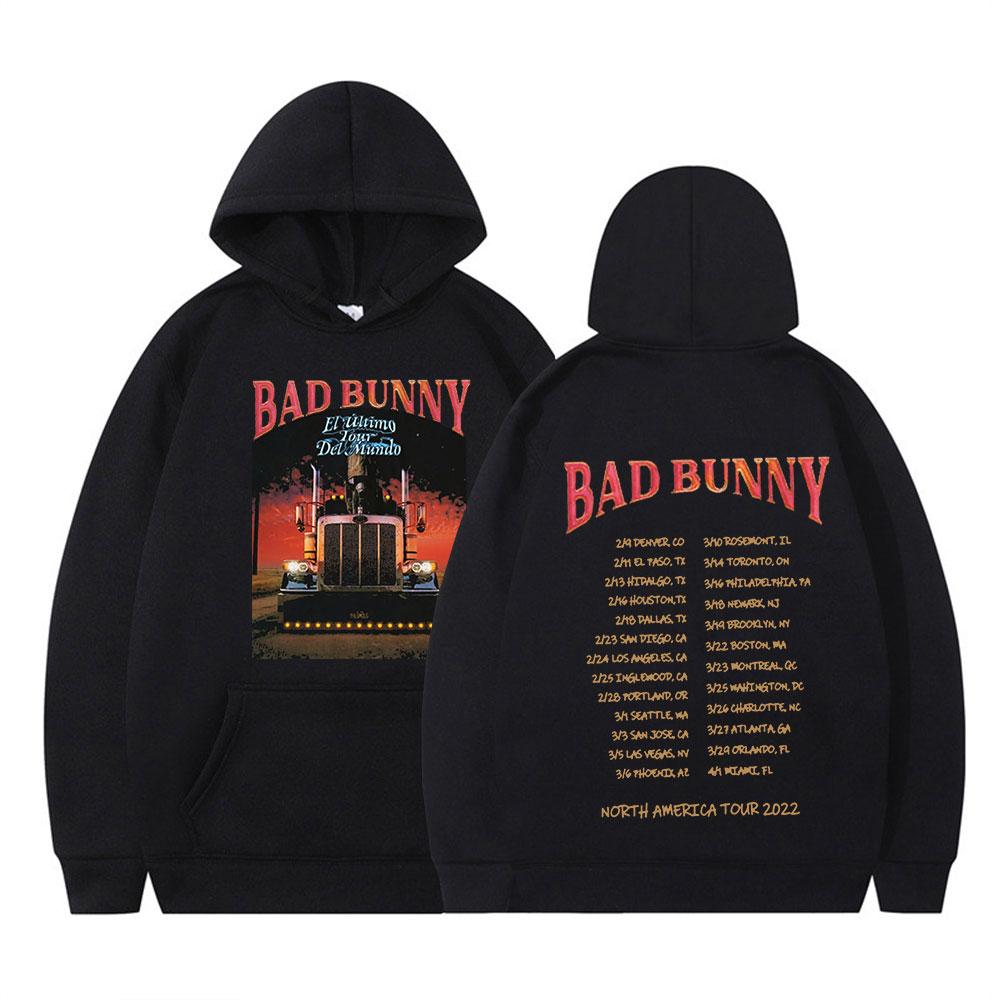 2022 Bad Bunny El Ulitimo Tour Delmundo Tour North American Tour Double-sided Print Hoodie Streetwear Oversized Sweatshirts Tops 3XL
2022 Bad Bunny El Ulitimo Tour Delmundo Tour North American Tour Double-sided Print Hoodie Streetwear Oversized Sweatshirts Tops 3XL