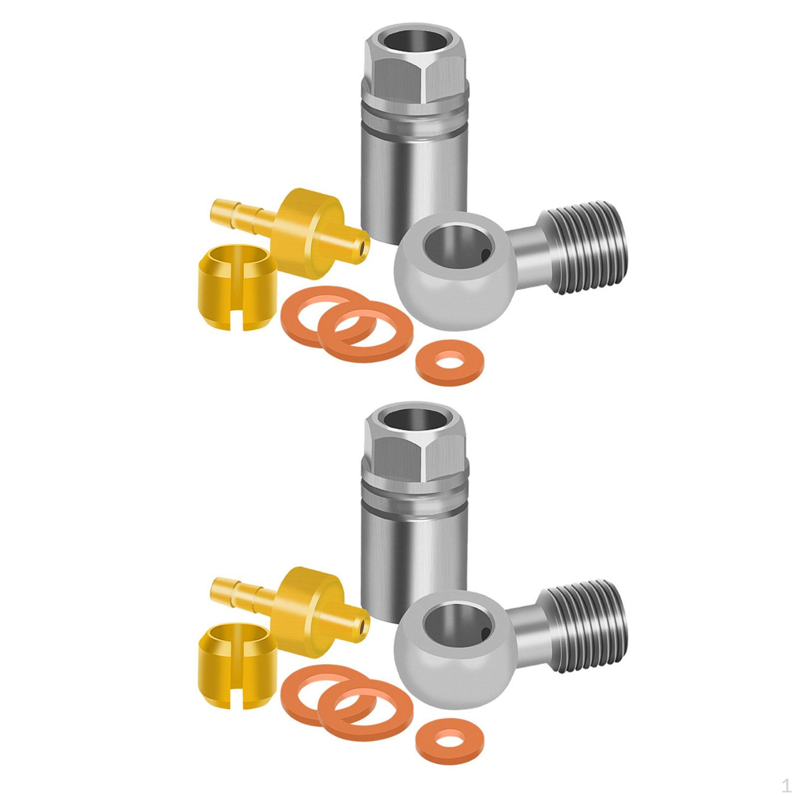 2x фитинга для тормозного шланга велосипеда с шаровой головкой, практичный многофункциональный сменный адаптер для оливкового масла
2x фитинга для тормозного шланга велосипеда с шаровой головкой, практичный многофункциональный сменный адаптер для оливкового масла