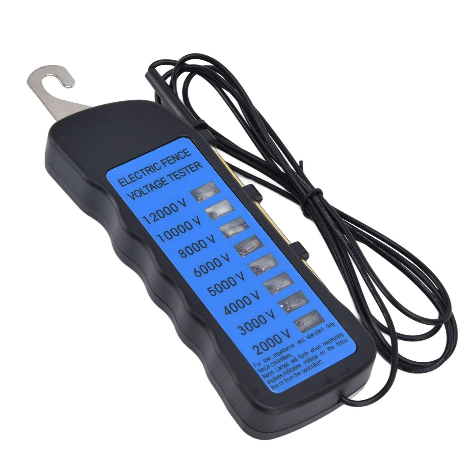 12KV Neon Fence Voltage Tester 2000 to 12000V 8 Neon Indicator Lights Waterproof Fence Tester for Farms
12KV Neon Fence Voltage Tester 2000 to 12000V 8 Neon Indicator Lights Waterproof Fence Tester for Farms