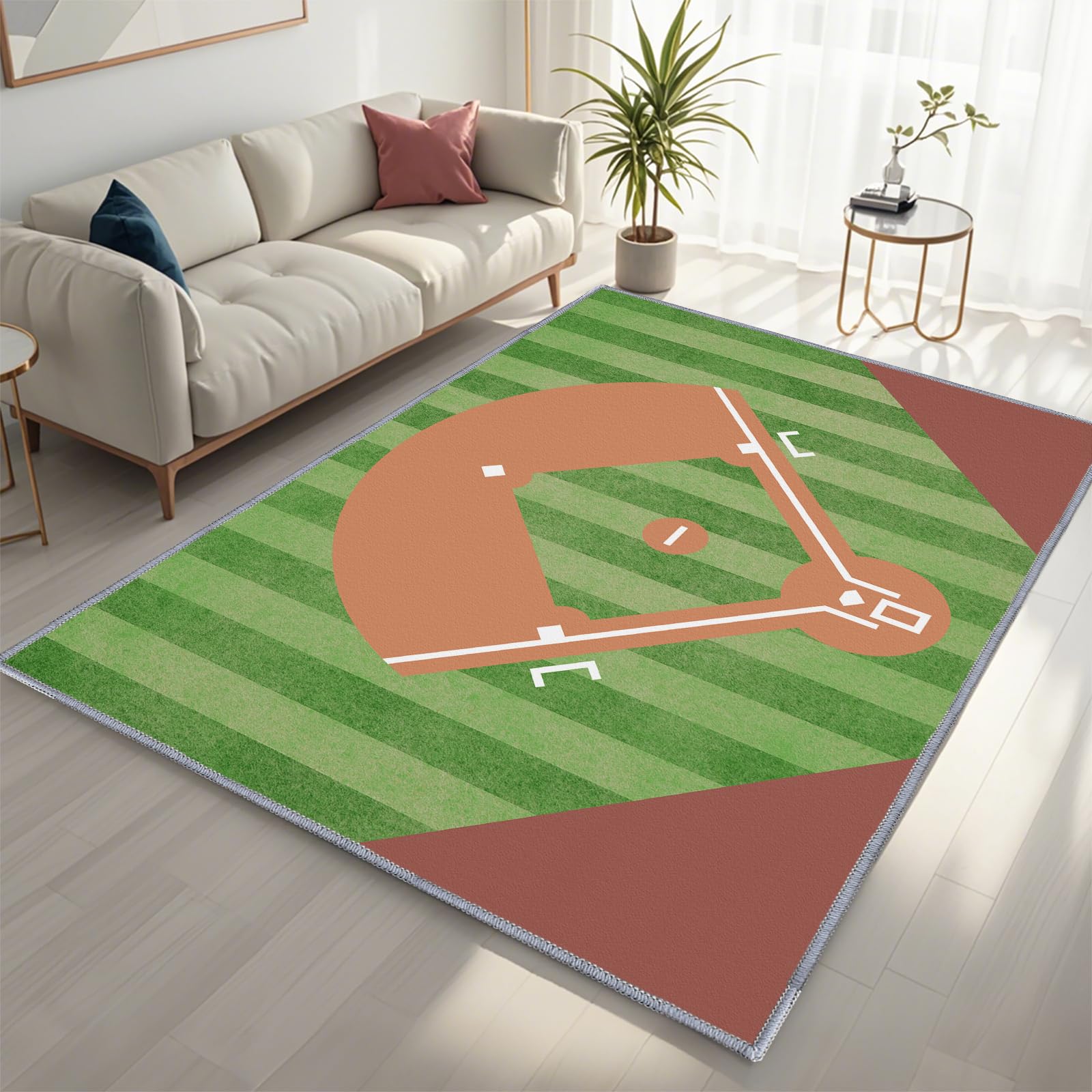 Baseball Rug for Bedroom – 3 x5 Non-Slip Sport Rug for Living Room or Baseball Themed Space Decor 100cm x 120cm
Baseball Rug for Bedroom – 3 x5 Non-Slip Sport Rug for Living Room or Baseball Themed Space Decor 100cm x 120cm