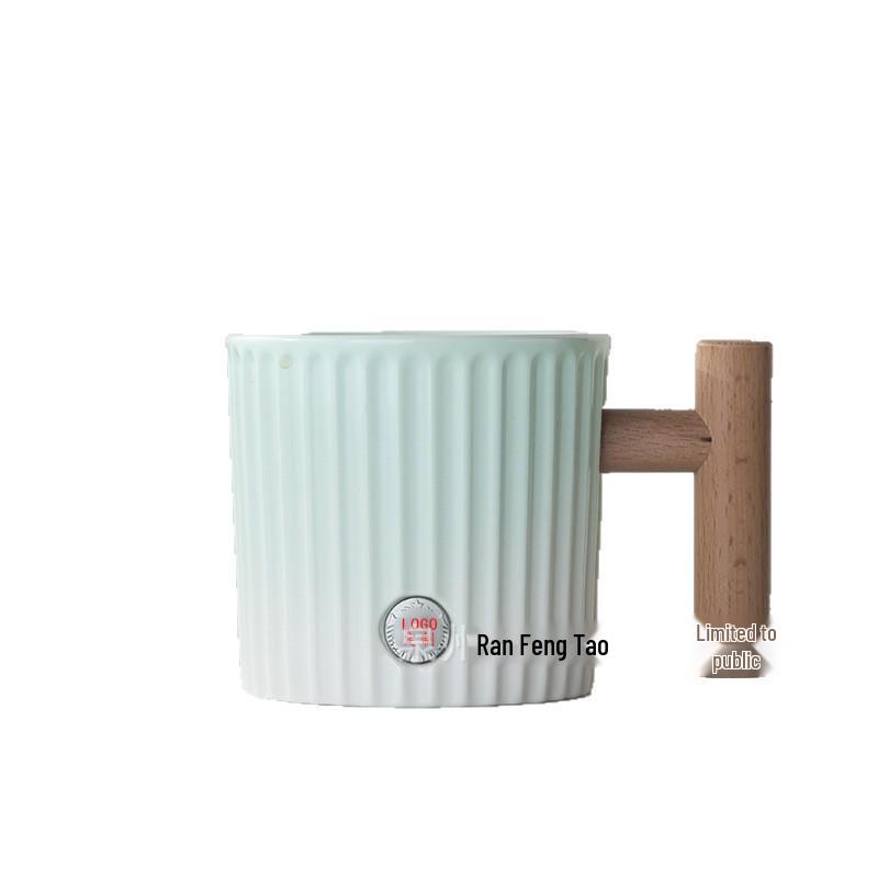 Mint Green Gradient Ceramic Mug with Wood Grain Handle 375ml
Mint Green Gradient Ceramic Mug with Wood Grain Handle 375ml