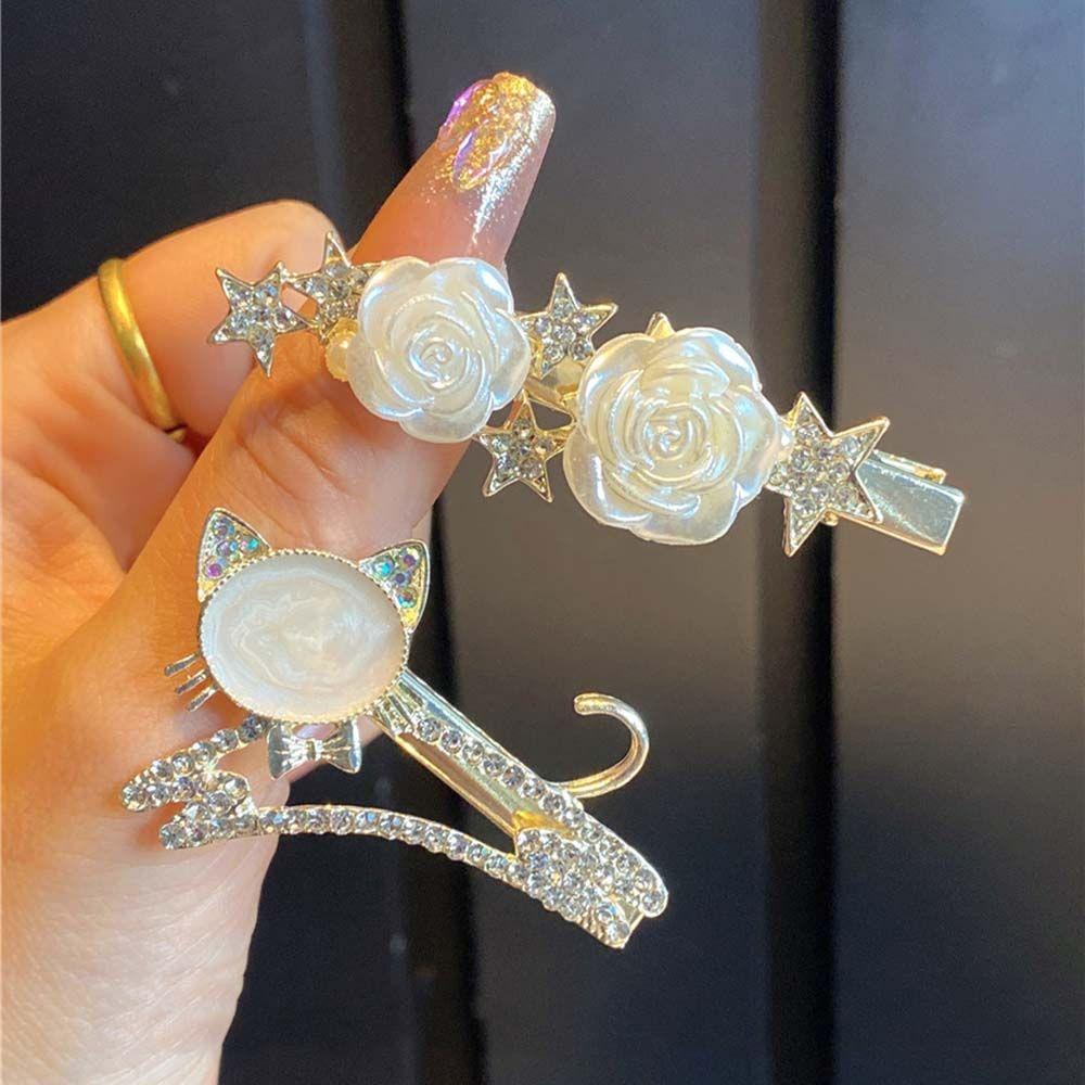 Holder Girl s Headwear French Style Hair grip Crystal Side Hairpin Cartoon Hair Clip Rose Barrettes
Holder Girl s Headwear French Style Hair grip Crystal Side Hairpin Cartoon Hair Clip Rose Barrettes