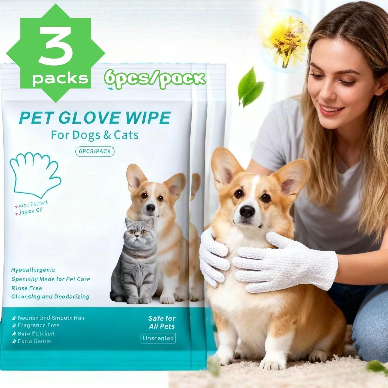 18pcs Pet Glove Wipes for Dogs & Cats, Pet Grooming Wipes, Cleaning Deodorizing Wipes, Outdoor Activities and Inconvenient Bath United States
18pcs Pet Glove Wipes for Dogs & Cats, Pet Grooming Wipes, Cleaning Deodorizing Wipes, Outdoor Activities and Inconvenient Bath United States