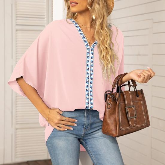 Шифоновая рубашка Модная свободная кроя Удобная строчка Отделка Крыло летучей мыши Уличная одежда
Шифоновая рубашка Модная свободная кроя Удобная строчка Отделка Крыло летучей мыши Уличная одежда