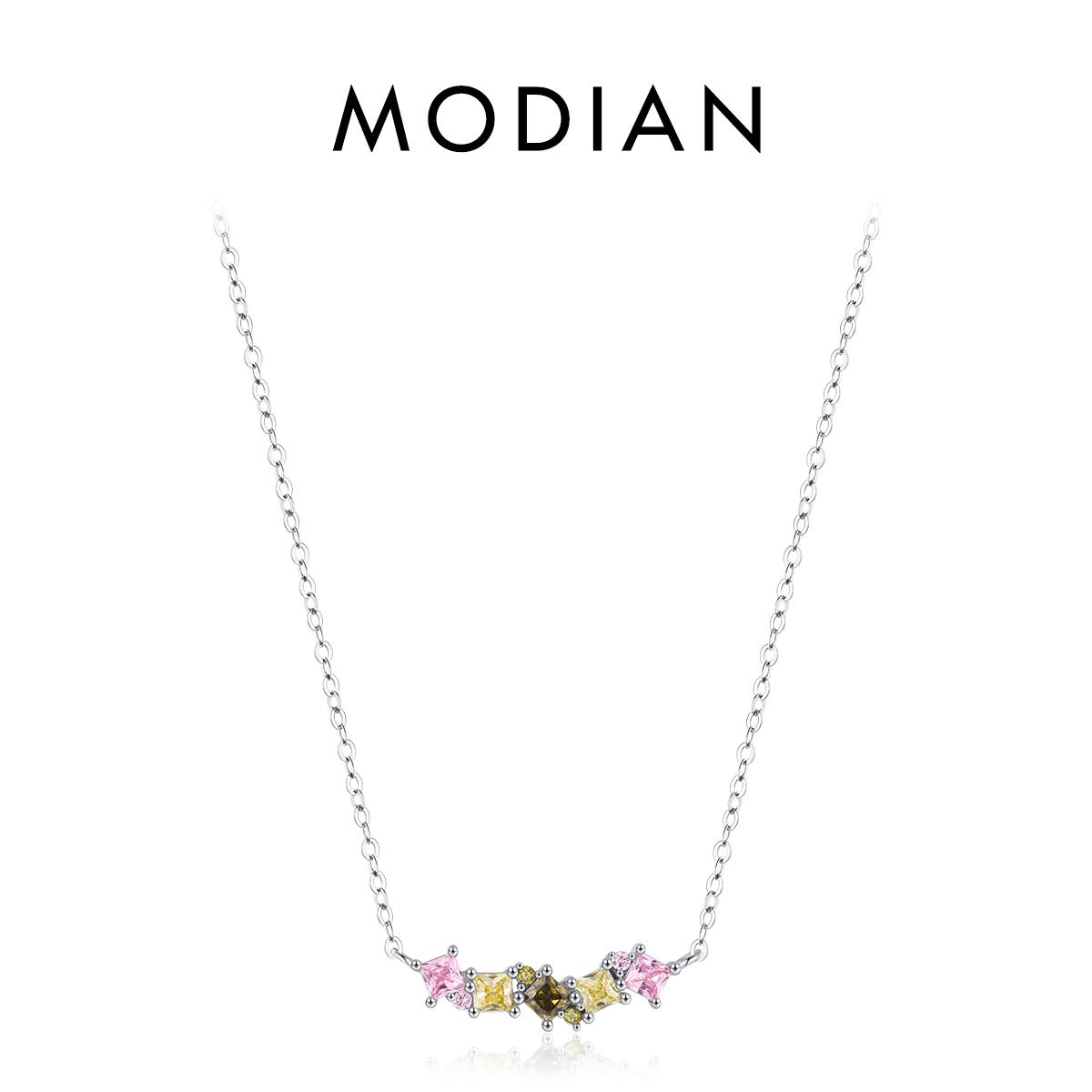 Модиан, стерлингового серебра 925 пробы, Радужные конфеты, квадратный циркониевый кулон, ожерелье, модная цепочка для женщин, вечерние ювелирные изделия, подарки серебряный
Модиан, стерлингового серебра 925 пробы, Радужные конфеты, квадратный циркониевый кулон, ожерелье, модная цепочка для женщин, вечерние ювелирные изделия, подарки серебряный