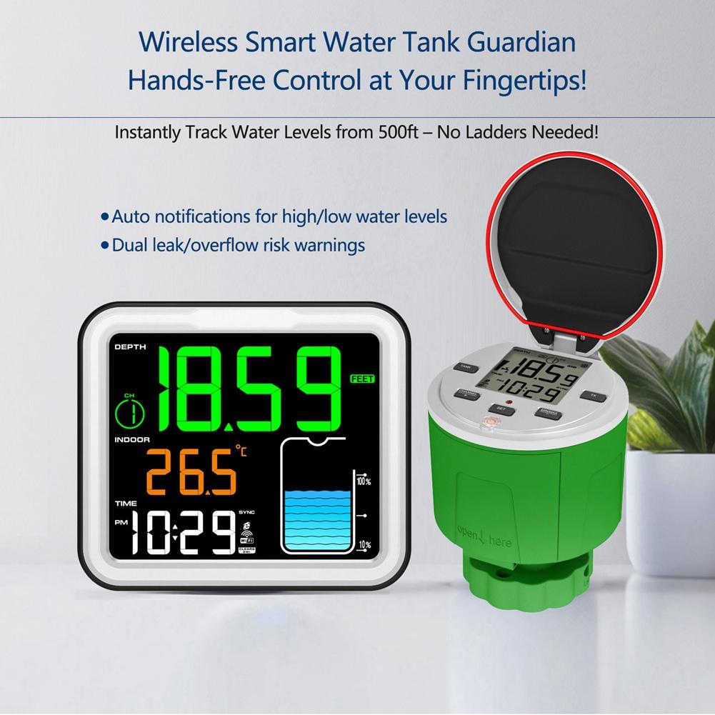 Ultrasonic Level Gauge Wireless LCD Display IP68 Water Tank Liquid Meter Solar Powered 150M Remote Monitoring
Ultrasonic Level Gauge Wireless LCD Display IP68 Water Tank Liquid Meter Solar Powered 150M Remote Monitoring
