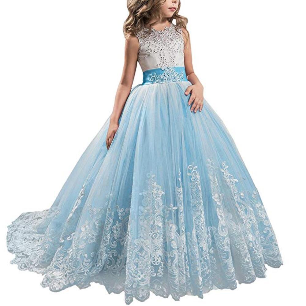 Flower Girl Wedding Dress: Puffy Skirt Princess Dress with Color Block, Ideal for Formal Events for Children 150CM for 10-11 years
Flower Girl Wedding Dress: Puffy Skirt Princess Dress with Color Block, Ideal for Formal Events for Children 150CM for 10-11 years