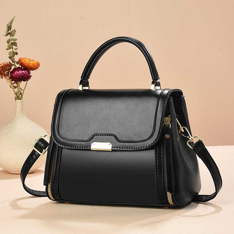 Handbag Women s bag Solid color shoulder messenger bag Versatile fashion simple mother bag 24*11*19
Handbag Women s bag Solid color shoulder messenger bag Versatile fashion simple mother bag 24*11*19