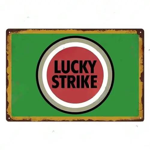 Lucky Strike Retro Tin Sign Metal Wall Art Man Cave Decor Green Distressed 20x30cm(7.8x11.8inch)
Lucky Strike Retro Tin Sign Metal Wall Art Man Cave Decor Green Distressed 20x30cm(7.8x11.8inch)