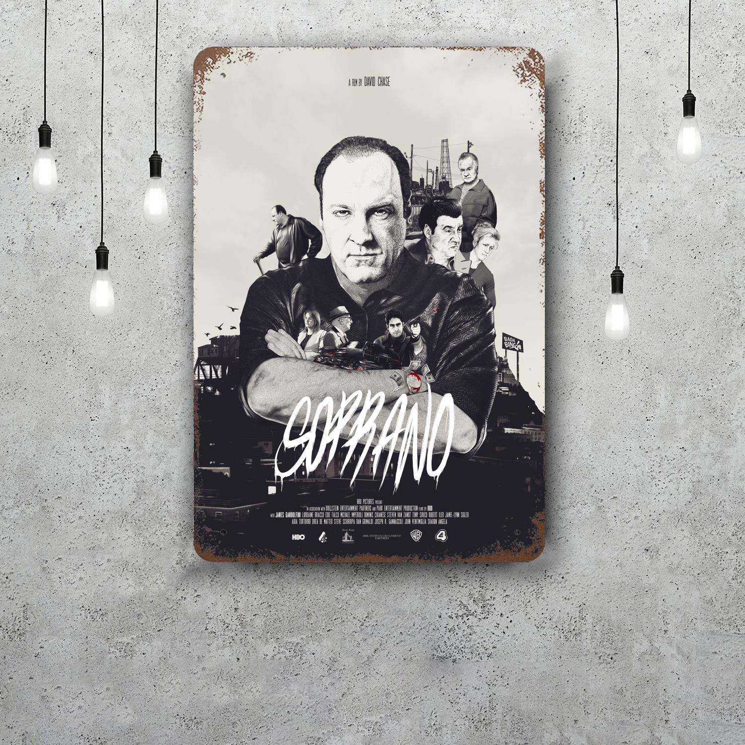 tony soprano Classic Poster Rusty Metal Plaque Retro Decorative Plate Bar Man Cave Garage Club Metal Sign Wall Decoration 20x30cm(7.8x11.8inch)
tony soprano Classic Poster Rusty Metal Plaque Retro Decorative Plate Bar Man Cave Garage Club Metal Sign Wall Decoration 20x30cm(7.8x11.8inch)