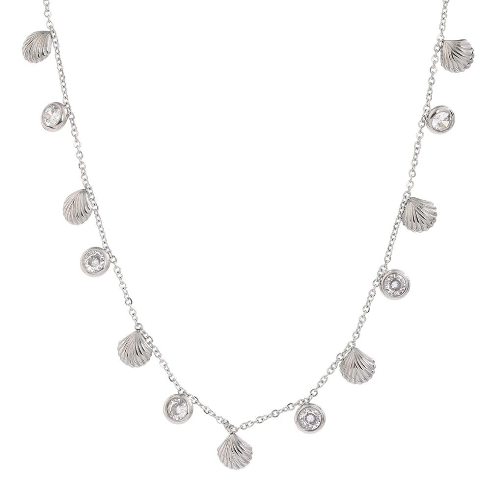 Yhpup New Colorful Cubic Zirconia Chain Necklace Stainless Steel Fashion Collar Necklace Jewelry for Women Bijoux Femme Gift
Yhpup New Colorful Cubic Zirconia Chain Necklace Stainless Steel Fashion Collar Necklace Jewelry for Women Bijoux Femme Gift