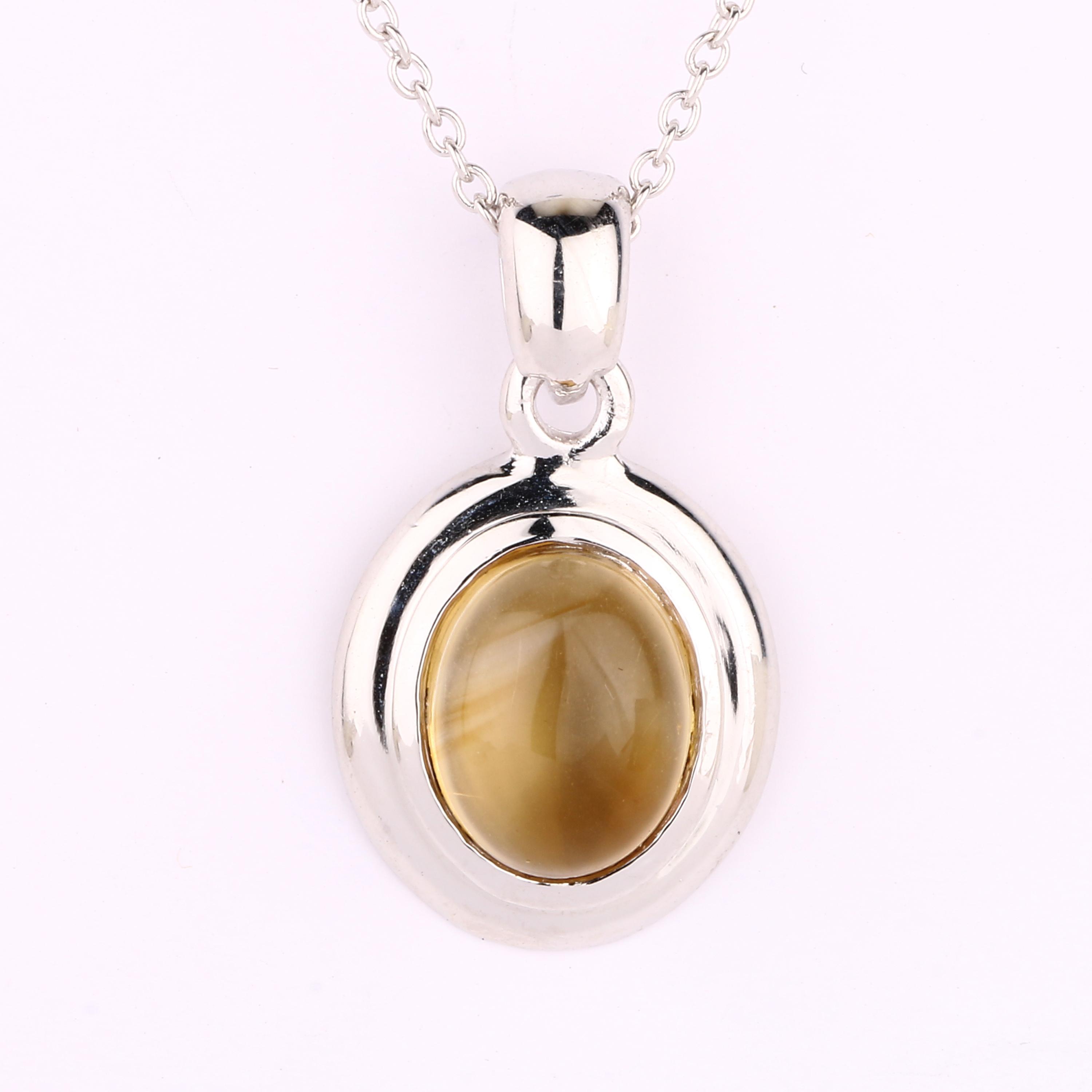 Natural Citrine Oval Pendant 925 Sterling Silver Rhodium Plated Handmade Fine Jewelry Gift for Her срібний
Natural Citrine Oval Pendant 925 Sterling Silver Rhodium Plated Handmade Fine Jewelry Gift for Her срібний