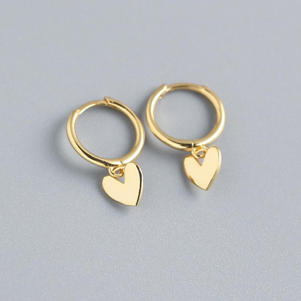 925 Sterling Silver Heart Tassel Earrings Charm Women Gold Plated Smiple Fine Jewelry Prevent Allergy Party Accessories Gifts чорний
925 Sterling Silver Heart Tassel Earrings Charm Women Gold Plated Smiple Fine Jewelry Prevent Allergy Party Accessories Gifts чорний