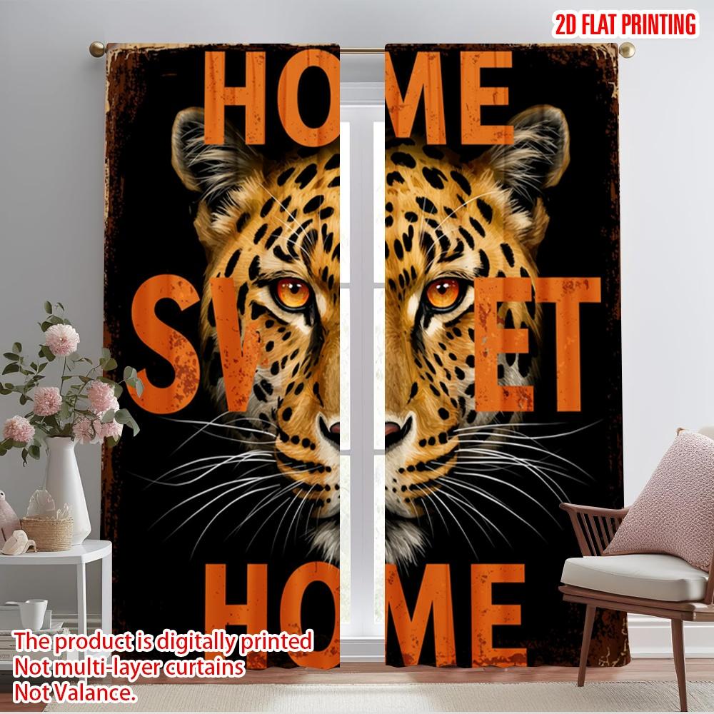 2pcs 2D flat printing Drapes Leopard Home Sweet Home Fabric Without Electricity Family Party Use for General Festive and Winter 52.50×116.00 CM 2pcs
2pcs 2D flat printing Drapes Leopard Home Sweet Home Fabric Without Electricity Family Party Use for General Festive and Winter 52.50×116.00 CM 2pcs