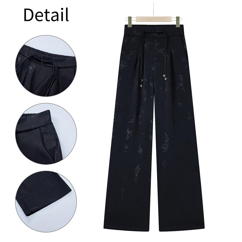 Women s High-Waisted Silk Wide-Leg Pants - Modern Chinese Style, Casual Drape, Lightweight Summer Wear M (45-52.5 kg) чорний
Women s High-Waisted Silk Wide-Leg Pants - Modern Chinese Style, Casual Drape, Lightweight Summer Wear M (45-52.5 kg) чорний