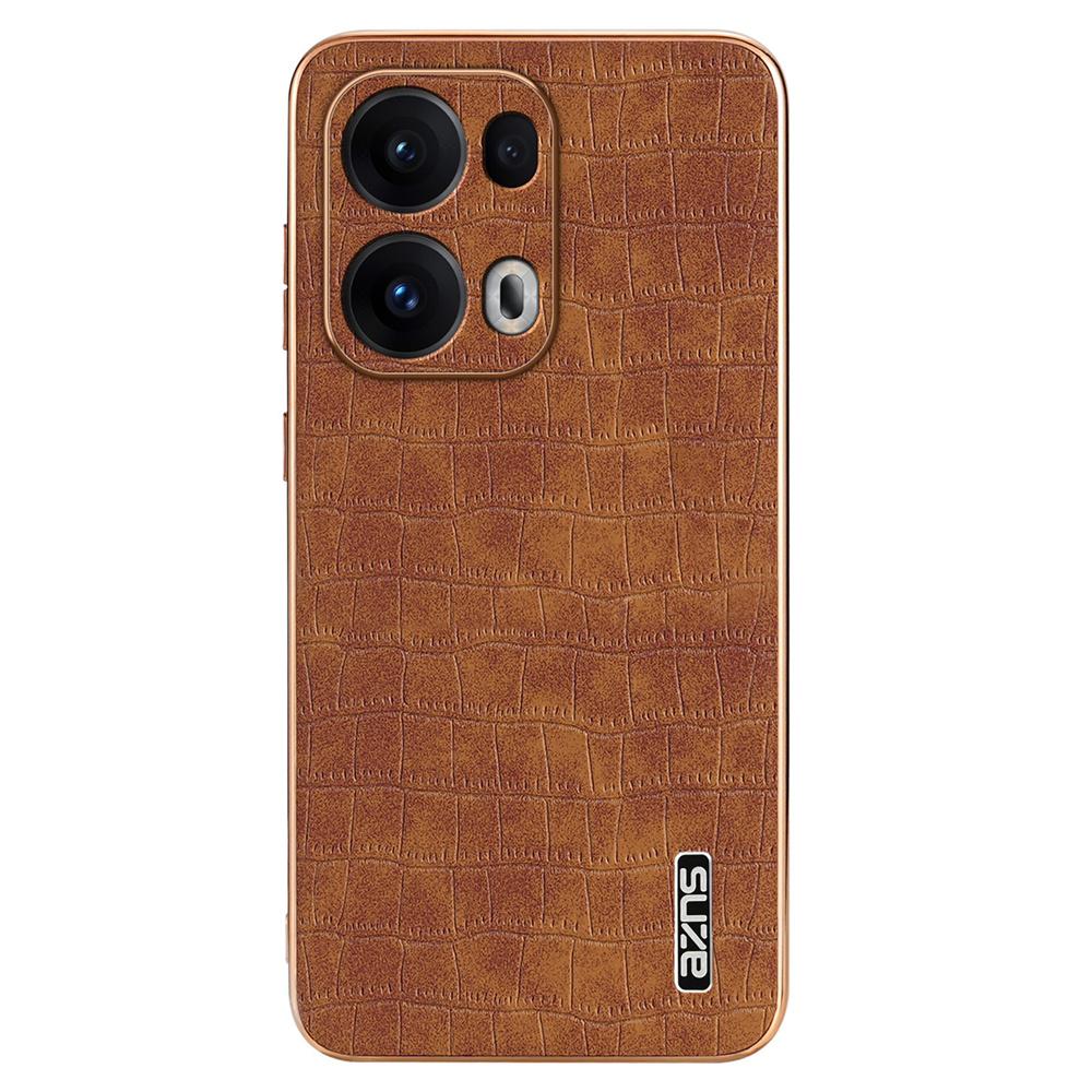 AZNS For Oppo Reno13 Pro 5G Case Electroplating Crocodile Texture PU+TPU Phone Cover Brown
AZNS For Oppo Reno13 Pro 5G Case Electroplating Crocodile Texture PU+TPU Phone Cover Brown