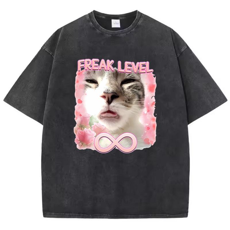 Y2k T Shirt Vintage Washed Cotton T-Shirt Funny Meme Cat Graphic Tee Casual Streetwear Spring Summer Clothing 2XL
Y2k T Shirt Vintage Washed Cotton T-Shirt Funny Meme Cat Graphic Tee Casual Streetwear Spring Summer Clothing 2XL