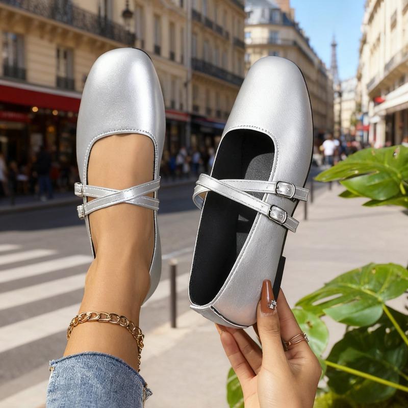 New Style Large-size Retro Flat Shoes for Women, High-quality Leather Shoes, Elegant Shoes 42 срібний
New Style Large-size Retro Flat Shoes for Women, High-quality Leather Shoes, Elegant Shoes 42 срібний
