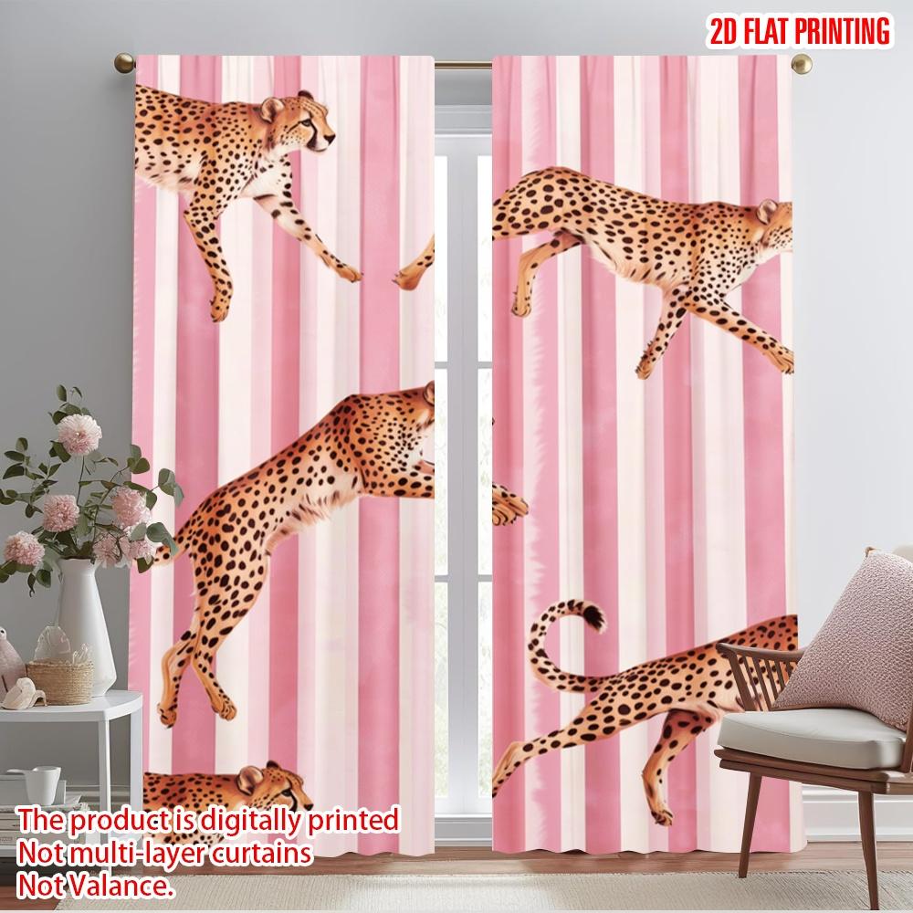 2pcs,2D plane printing Contemporary Curtains Cheetah Stripes Versatile Fabric (without rod) Art Deco Festive Perfect for 52.50×116.00 CM 2pcs
2pcs,2D plane printing Contemporary Curtains Cheetah Stripes Versatile Fabric (without rod) Art Deco Festive Perfect for 52.50×116.00 CM 2pcs
